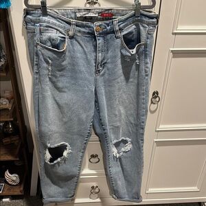 Celebrity pink Distressed Light Blue Jeans